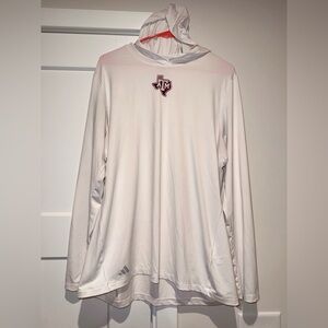 Adidas Texas A&M Aggies White Long Sleeve Pullover